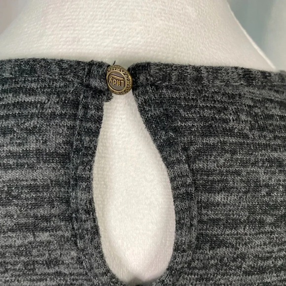 Lildy Dark Gray Crew Neck Lace Detail‎ Long Sleeve Sweatshirt - Picture 4 of 6